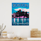 Boston Massachusetts Skyline Poster (Keuken)