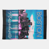 Boston Massachusetts Skyline Theedoek (Horizontaal)