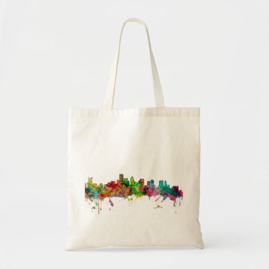 Boston Massachusetts Skyline Tote Bag (Voorkant)
