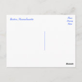 Boston Massachusetts Skyline - Verenigde Staten Briefkaart (Achterkant)