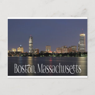 Boston Massachusetts Skyline - Verenigde Staten Briefkaart