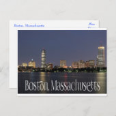 Boston Massachusetts Skyline - Verenigde Staten Briefkaart (Voorkant / Achterkant)