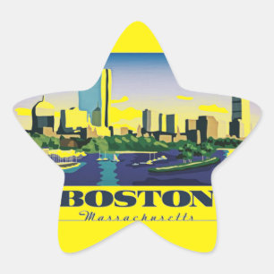 Boston, Massachusetts Ster Sticker