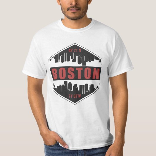 Boston Massachusetts T-shirt (Voorkant)