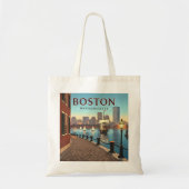 Boston Massachusetts Tote Bag (Voorkant)