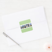 Boston Massachusetts Travel Photo Vierkante Sticker (Envelop)