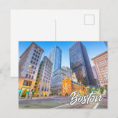 Boston, Massachusetts, Verenigde Staten Briefkaart (Voorkant / Achterkant)