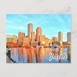 Boston, Massachusetts, Verenigde Staten Briefkaart