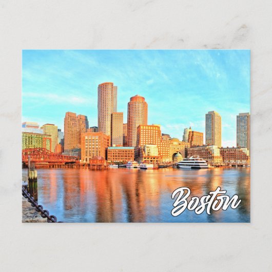 Boston, Massachusetts, Verenigde Staten Briefkaart (Voorkant)