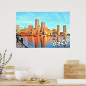 Boston, Massachusetts, Verenigde Staten Poster (Keuken)