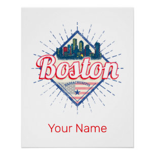 Boston Massachusetts Verenigde Staten  Verenigde S Perfect Poster