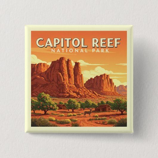  Boston Massachusetts Vierkante Button 5,1 Cm (Voorkant)