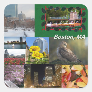 Boston, Massachusetts Vierkante Sticker