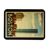 Boston Massachusetts Vintage Travel Magneet (Horizontaal)