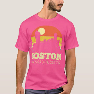 Boston Massachusetts  zonsondergang T-shirt