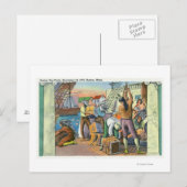 Boston, MassachusettsBoston Tea Party Scene Briefkaart (Voorkant / Achterkant)