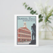 Boston, MassachusettsFaneuil Hall Uitzicht Briefkaart (Staand voorkant)
