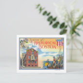 Boston, MassachusettsHistorische Boston Scenes Briefkaart (Staand voorkant)