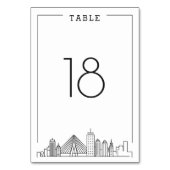 Boston, massale bruiloft | tafelnummer (Achterkant)