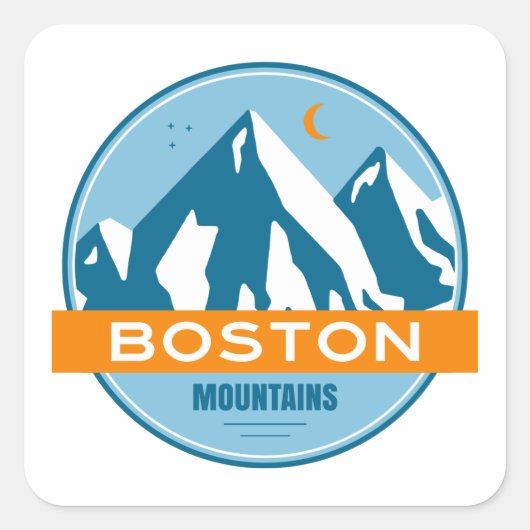 Boston Mountains Arkansas Vierkante Sticker (Voorkant)