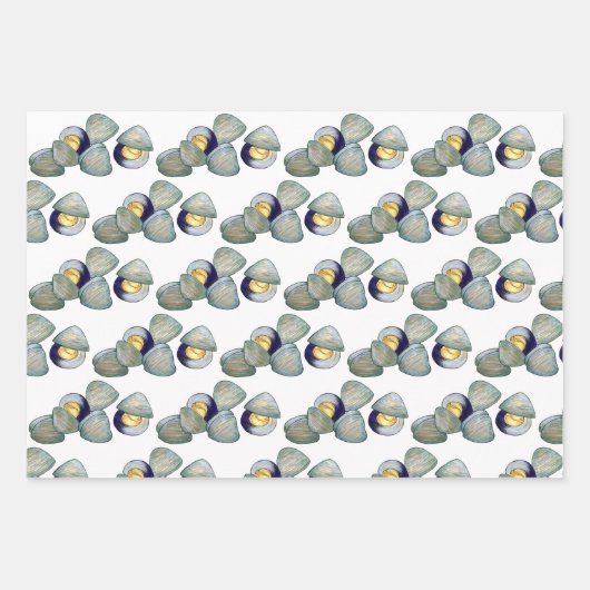 Boston New England Clams Clam Chowder Soup Inpakpapier Vel (Voorkant 3)