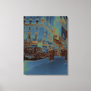 Boston Parker House Hotel 1930's Fotografiet Canvas Afdruk