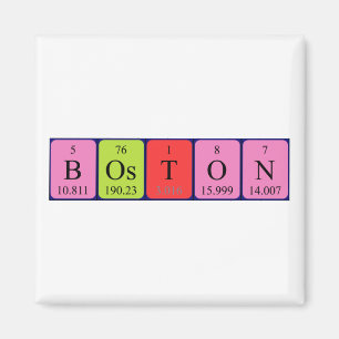 Boston periodieke table name magnet magneet