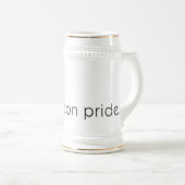 Boston Pride White Stein Bierpul (Voorkant rechts)