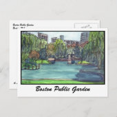 Boston Public Garden Briefkaart (Voorkant / Achterkant)