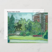 Boston Public Garden Briefkaart (Voorkant / Achterkant)