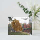 Boston Public Garden Briefkaart (Staand voorkant)