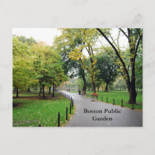 Boston Public Garden Briefkaart