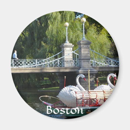Boston Public Garden Magnet Magneet (Voorkant)
