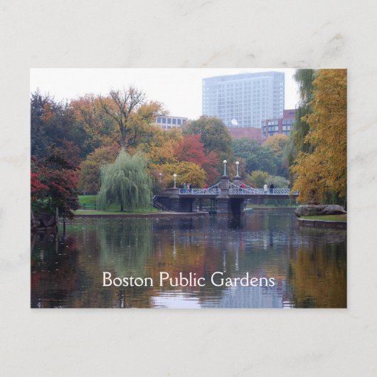 Boston Public Gardens Briefkaart (Voorkant)