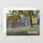 Boston Public Gardens Briefkaart (Voorkant / Achterkant)