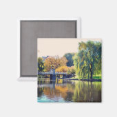 Boston Public Gardens Magnet Magneet (Voorkant / Achterkant)