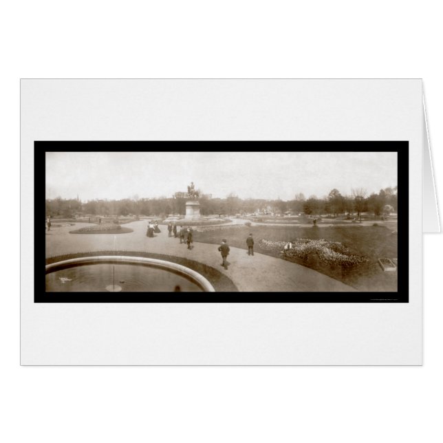 Boston Public Gardens Photo 1904 (Devant horizontal)