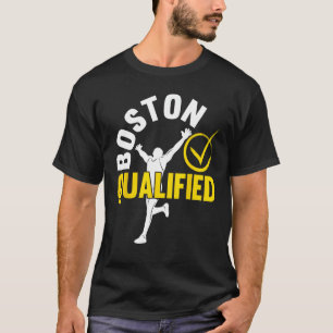 Boston Qualifier Trotse Marathon Hardlopen T-shirt