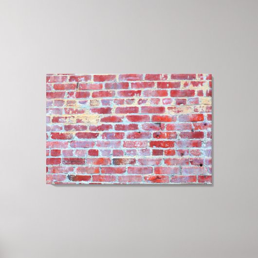 Boston Red Brick Wall Canvas Afdrukken (Voorkant)