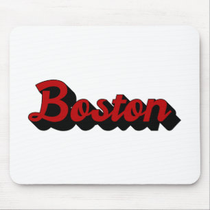 Boston Red en Black Muismat
