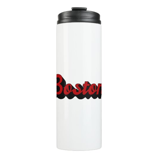 Boston Red en Black Thermosbeker (Voorkant)