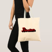 Boston Red en Black Tote Bag (Voorkant (product))