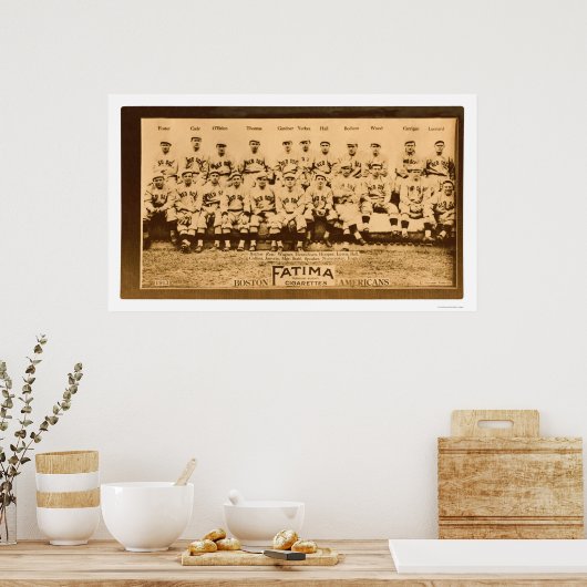 Boston Red Sox Baseball 1913 Poster (Keuken)