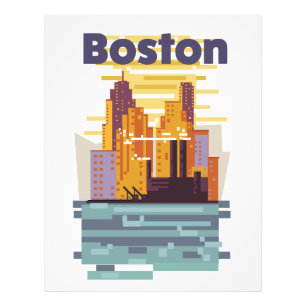 Boston Reisposter Foto Afdruk