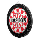 Boston rood zwart en wit dartbord (Voorkant Rechts)