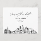Boston Save the Date Briefkaart Wedding (Voorkant)