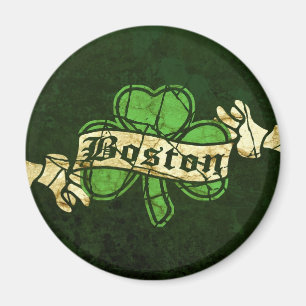 Boston Shamrock  Style Magneet
