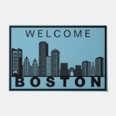 Boston Silhouet van de Stad Deurmat (Voorkant)