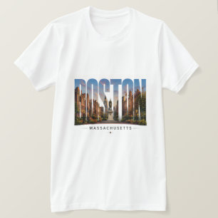 💙 Boston Silhouette Moderne Stadsstijl 💙 T-shirt