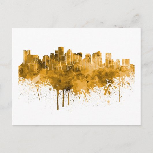 Boston skyline briefkaart (Voorkant)